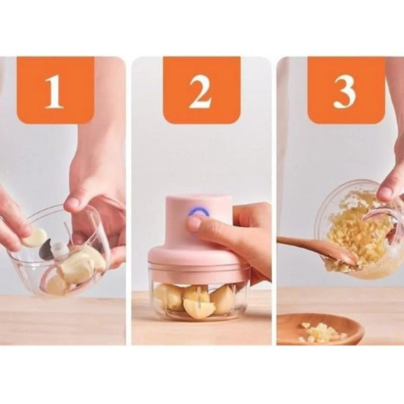 Mini Processador e Triturador de Alimentos