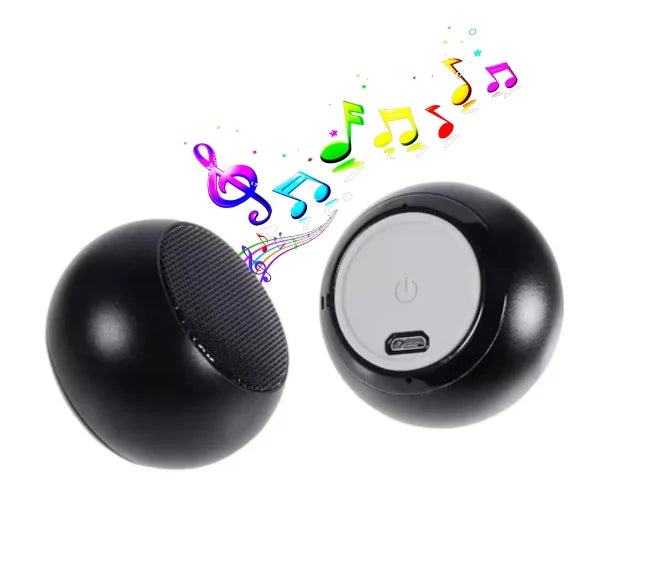 Caixinha De Som Bolinha Bluetooth Tws Metal