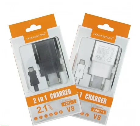 Carregador de Viagem 2.1A F001 – Saída 1 USB H'Maston