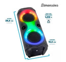 CAIXA DE SOM LED BLUETOOH COM LED RGB