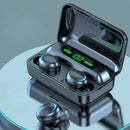 Fone de Ouvido m30 Bluetooth 5.0 Display LCD Sem Fio – Cor Preto